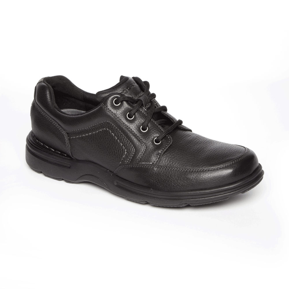 Tenis Rockport Homem Pretas - Prowalker Eureka Plus Mudguard - 60379ILBK